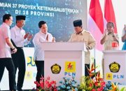 Prabowo Resmikan 37 Proyek Ketenagalistrikan Nasional