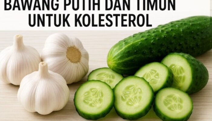 Efektivitas Bawang Putih dan Timun untuk Kolesterol