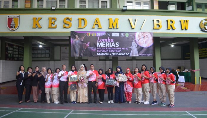 Lomba Tata Rias Semarakkan HUT ke-80 RI di Kesdam V/Brawijaya
